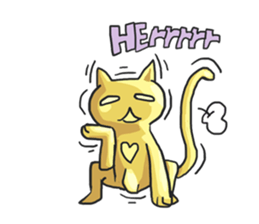 AsB - Oro (The Golden Comic Cat) sticker #3252764