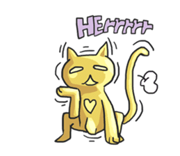 AsB - Oro (The Golden Comic Cat) sticker #3252764