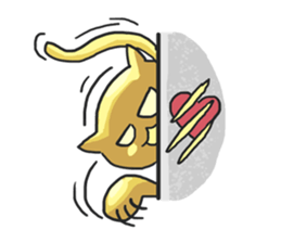 AsB - Oro (The Golden Comic Cat) sticker #3252766