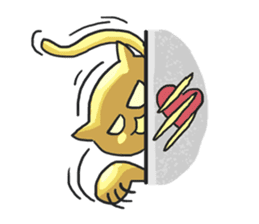 AsB - Oro (The Golden Comic Cat) sticker #3252766