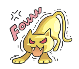 AsB - Oro (The Golden Comic Cat) sticker #3252767