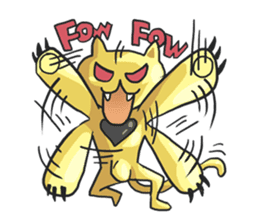 AsB - Oro (The Golden Comic Cat) sticker #3252768