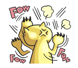 AsB - Oro (The Golden Comic Cat) sticker #3252769