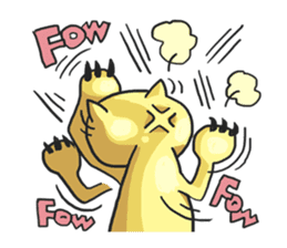 AsB - Oro (The Golden Comic Cat) sticker #3252769