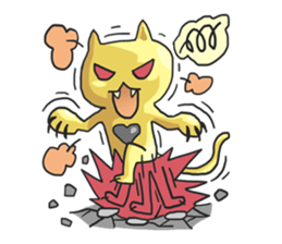 AsB - Oro (The Golden Comic Cat) sticker #3252770