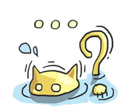 AsB - Oro (The Golden Comic Cat) sticker #3252771