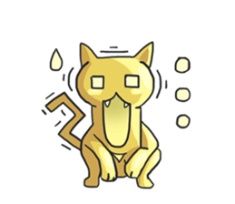 AsB - Oro (The Golden Comic Cat) sticker #3252773
