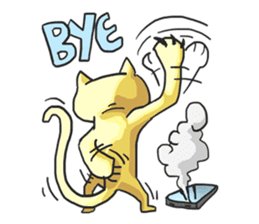 AsB - Oro (The Golden Comic Cat) sticker #3252774