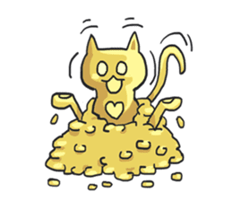 AsB - Oro (The Golden Comic Cat) sticker #3252777