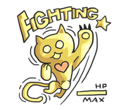AsB - Oro (The Golden Comic Cat) sticker #3252779