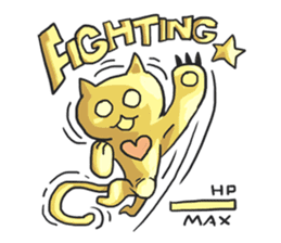 AsB - Oro (The Golden Comic Cat) sticker #3252779