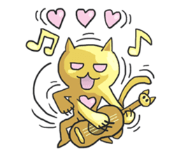 AsB - Oro (The Golden Comic Cat) sticker #3252780