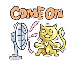 AsB - Oro (The Golden Comic Cat) sticker #3252782