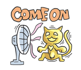 AsB - Oro (The Golden Comic Cat) sticker #3252782