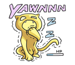 AsB - Oro (The Golden Comic Cat) sticker #3252783