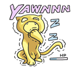 AsB - Oro (The Golden Comic Cat) sticker #3252783