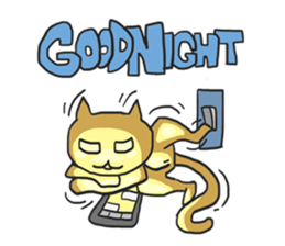 AsB - Oro (The Golden Comic Cat) sticker #3252786