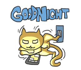 AsB - Oro (The Golden Comic Cat) sticker #3252786