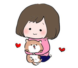 pretty shiba inu sticker #3252949