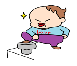 busaiku baby sticker #3253108