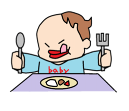 busaiku baby sticker #3253116