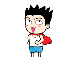 Crazy boy. sticker #3254050