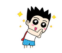 Crazy boy. sticker #3254052