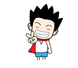 Crazy boy. sticker #3254053