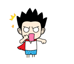 Crazy boy. sticker #3254054