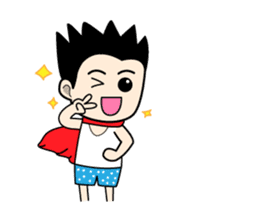 Crazy boy. sticker #3254055