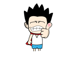 Crazy boy. sticker #3254058