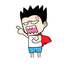 Crazy boy. sticker #3254062