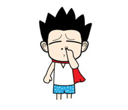 Crazy boy. sticker #3254065