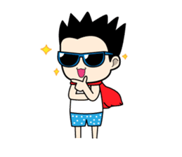 Crazy boy. sticker #3254066