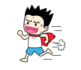 Crazy boy. sticker #3254067