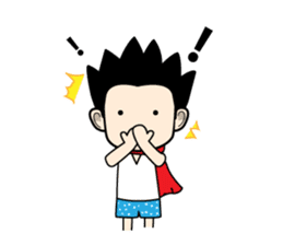 Crazy boy. sticker #3254070