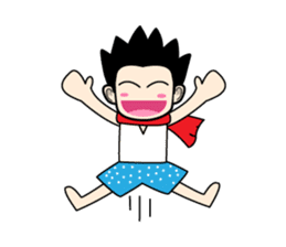 Crazy boy. sticker #3254072