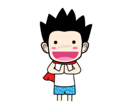 Crazy boy. sticker #3254073