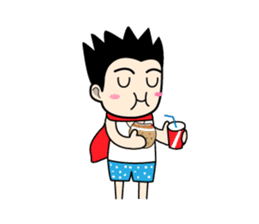 Crazy boy. sticker #3254075