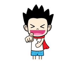 Crazy boy. sticker #3254076