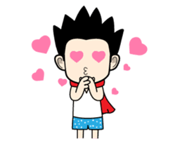 Crazy boy. sticker #3254077