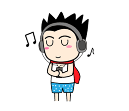 Crazy boy. sticker #3254078