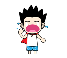 Crazy boy. sticker #3254080