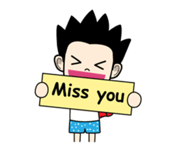 Crazy boy. sticker #3254083