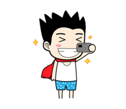 Crazy boy. sticker #3254084