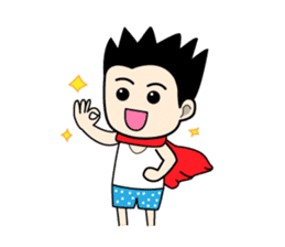 Crazy boy. sticker #3254086