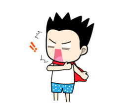 Crazy boy. sticker #3254088