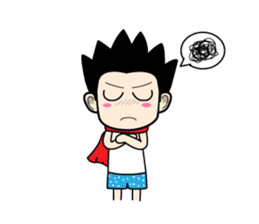 Crazy boy. sticker #3254089