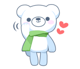 Heartwarming bear! sticker #3254290