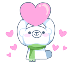 Heartwarming bear! sticker #3254291